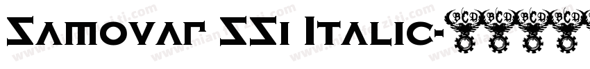Samovar SSi Italic字体转换